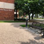 Smoking area by Anderson Music Hall